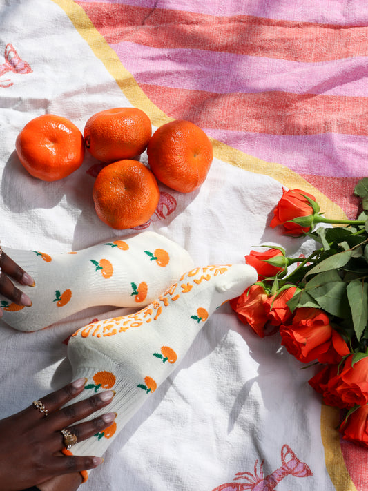 La Clémentine - Crew Grip Socks