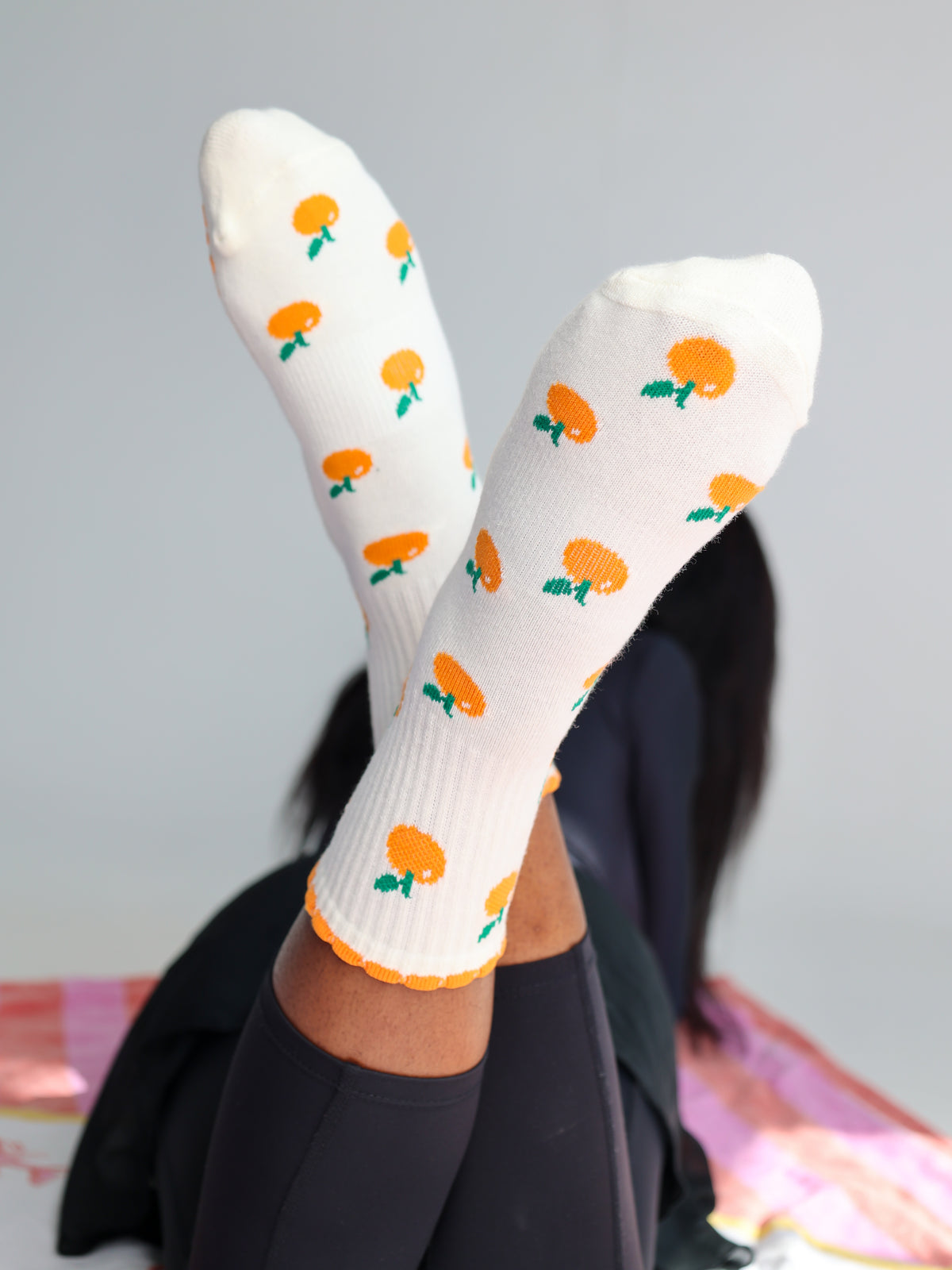 La Clémentine - Crew Grip Socks
