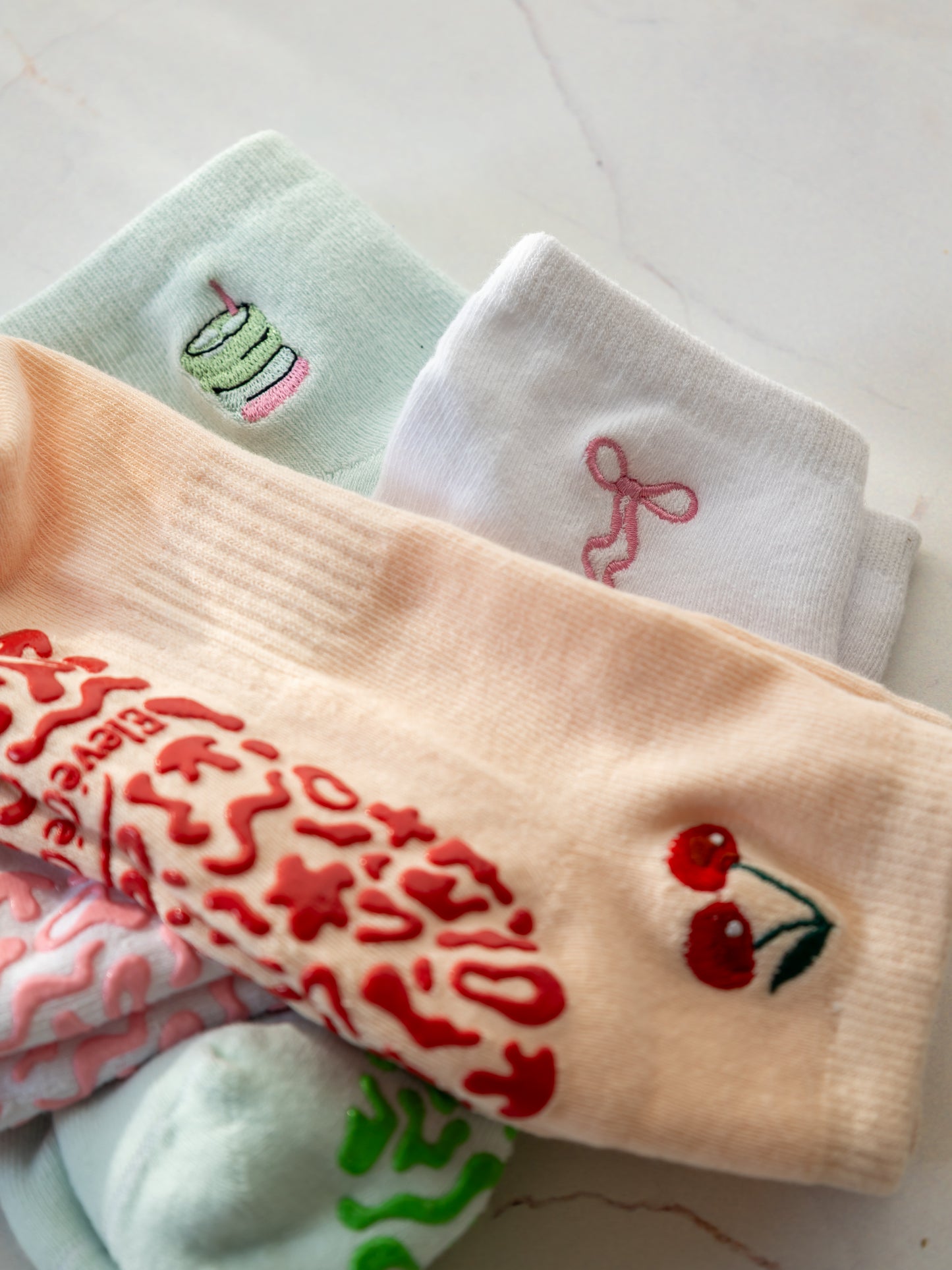 The Belle Collection (all three grip socks)